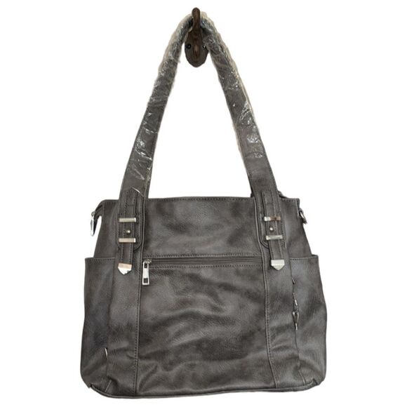 CCW Women’s Double Strap/Crossbody Strap Bag Gray - Picture 2 of 12